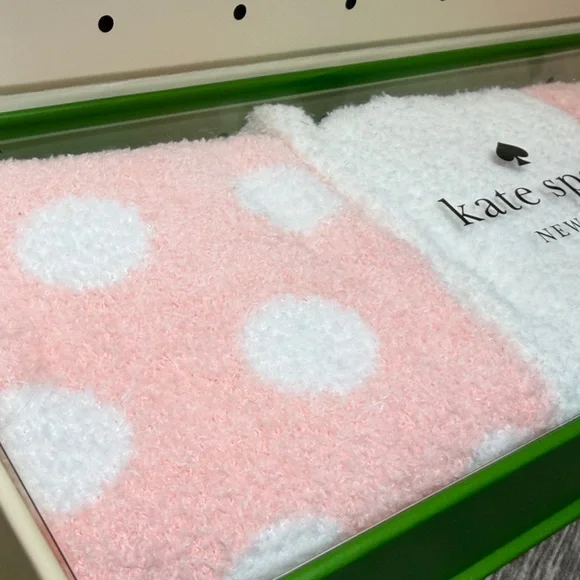 Kate Spade Pink and White Polka Dot Sock Set - Picture 2 of 7